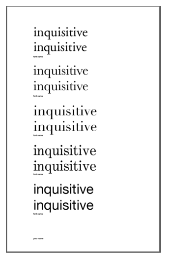 Expressive Lettering Lowercase 04 Kern Baby Kern Quiz – ART106 Graphic Design Foundation